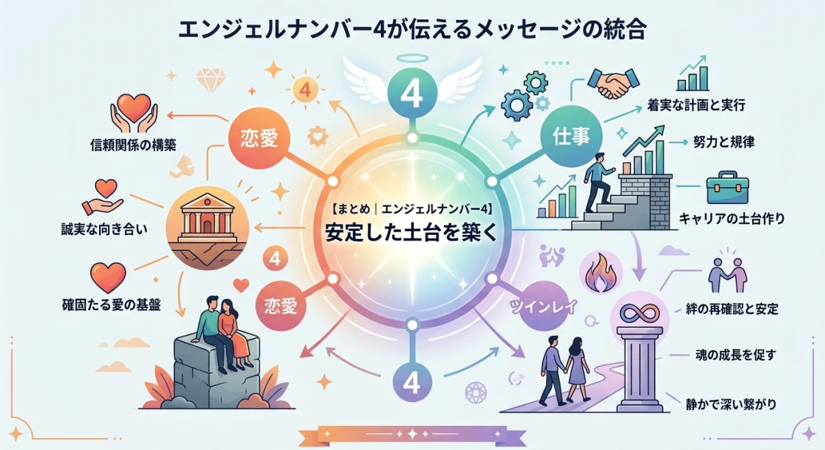 エンジェルナンバー4のメッセージ