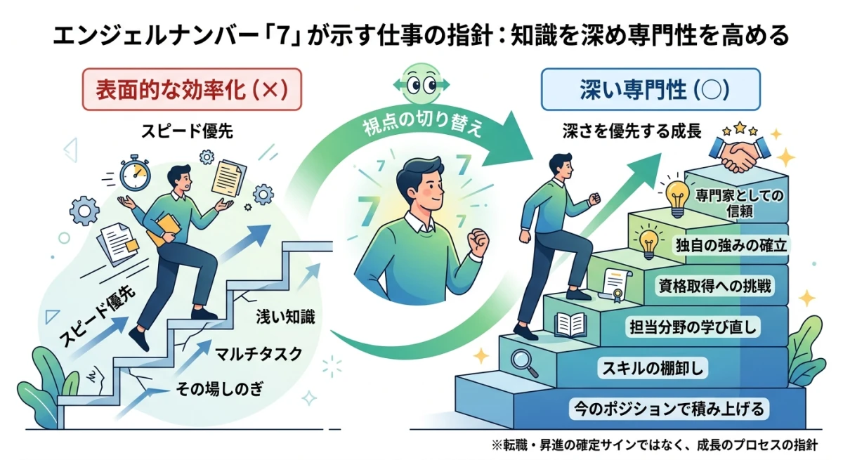 仕事において表面的な効率化よりも専門性を深めることが重要