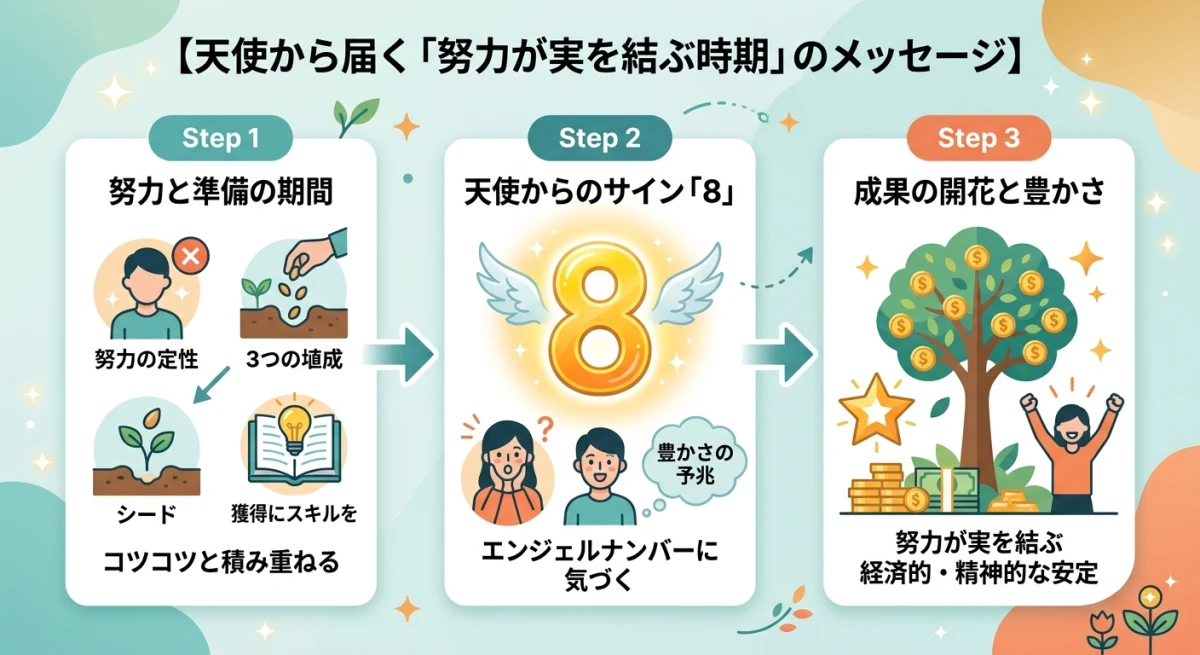 エンジェルナンバー8のサイン